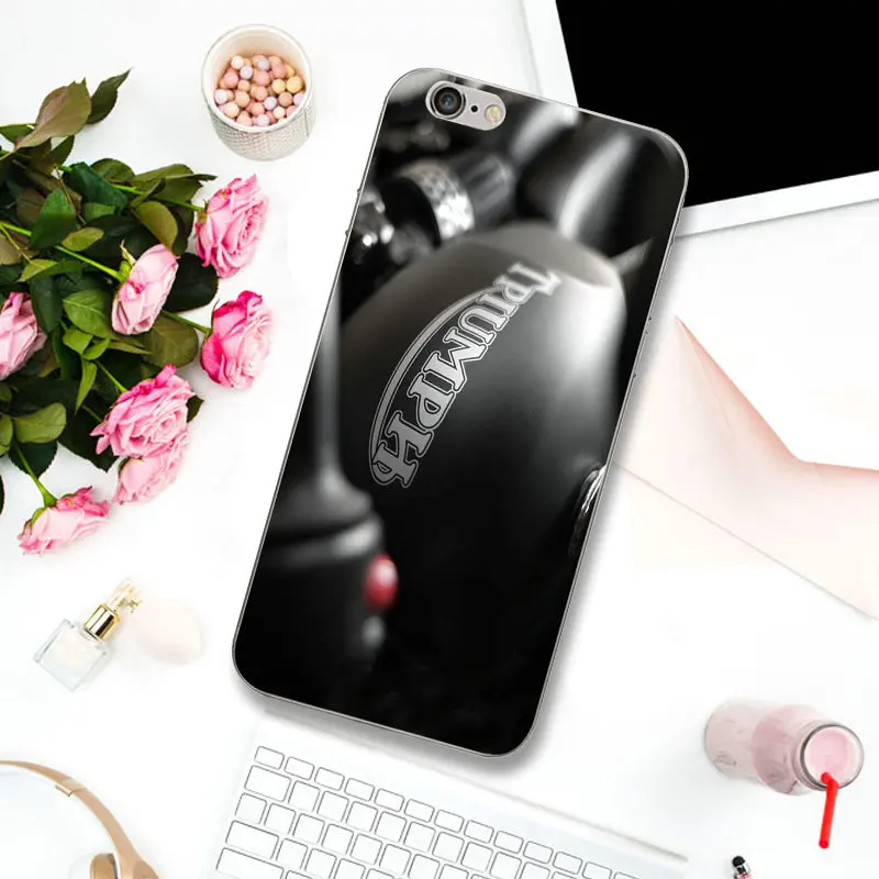 Мягкие силиконовые чехлы из ТПУ для телефона с логотипом мотоцикла Triumph iPhone X XR XS