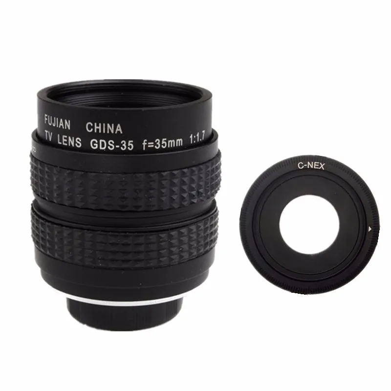 Объектив Fujian 35 мм F1.7 CC для телевизора и кинотеатра Крепление C Sony E:NEX3 NEX C3 NEX5 NEX5N NEX5R