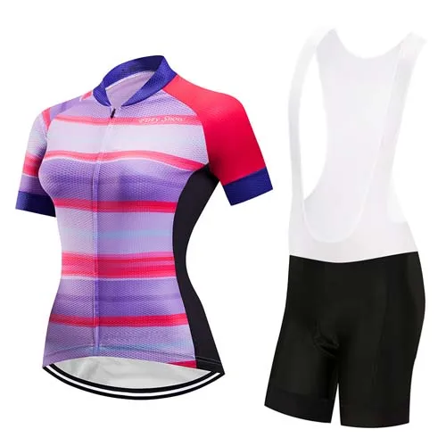 jersey and pants 11 Дышащий комплект из Джерси для велоспорта, Летняя женская одежда с коротким рукавом для велоспорта, облегающий костюм, комплект одежды для велоспорта, платье, одежда для велоспорта - Цвет: jersey and pants 11