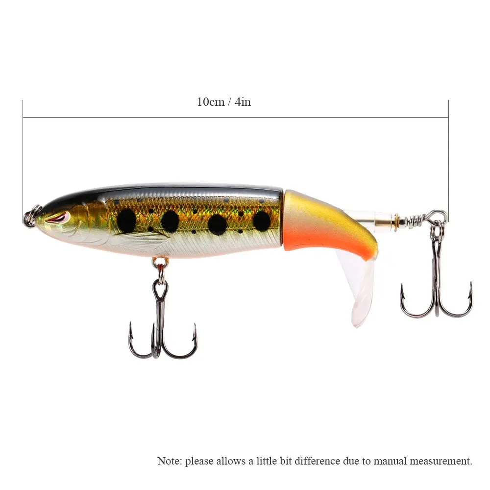 Lixada 4 дюйма 13 г Whopper Plopper искусственная водная рыболовная приманка вращающийся