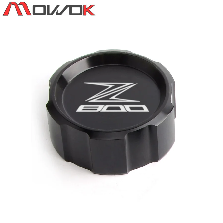Rear black Логотип Z800 для KAWASAKI Z800 2013 CNC передний и задний тормозной цилиндр для жидкости главный резервуар Крышка крышки - Цвет: Rear black