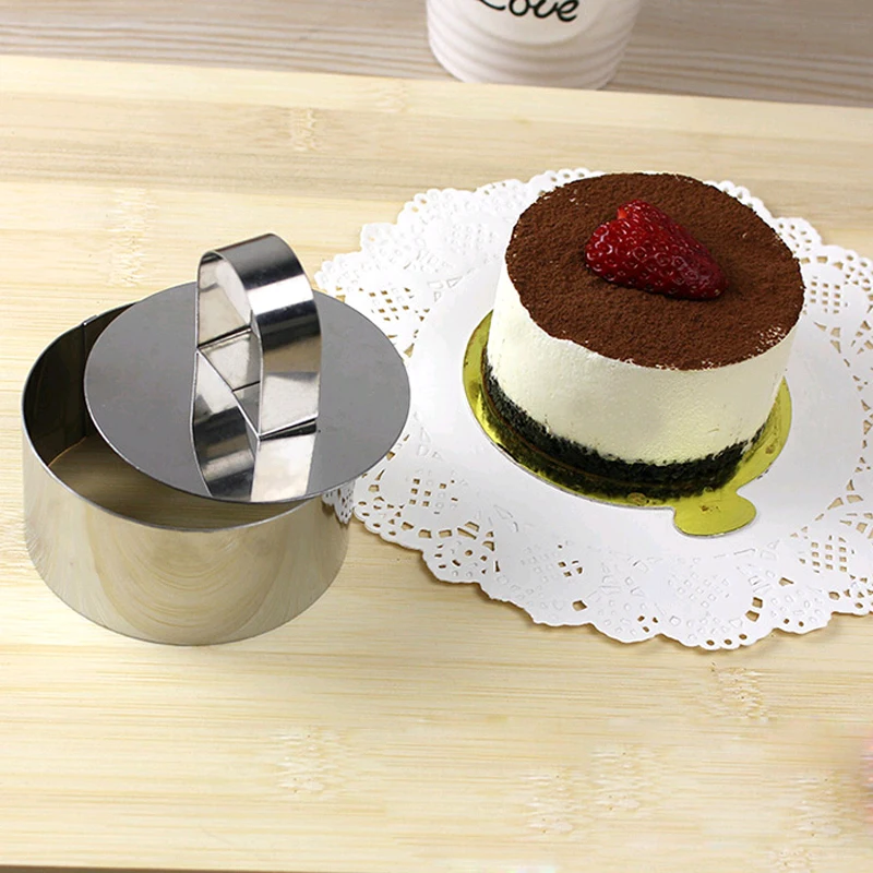 DIY мусс форма для капкейков торта кольцо квадратный цветок круглая формочка