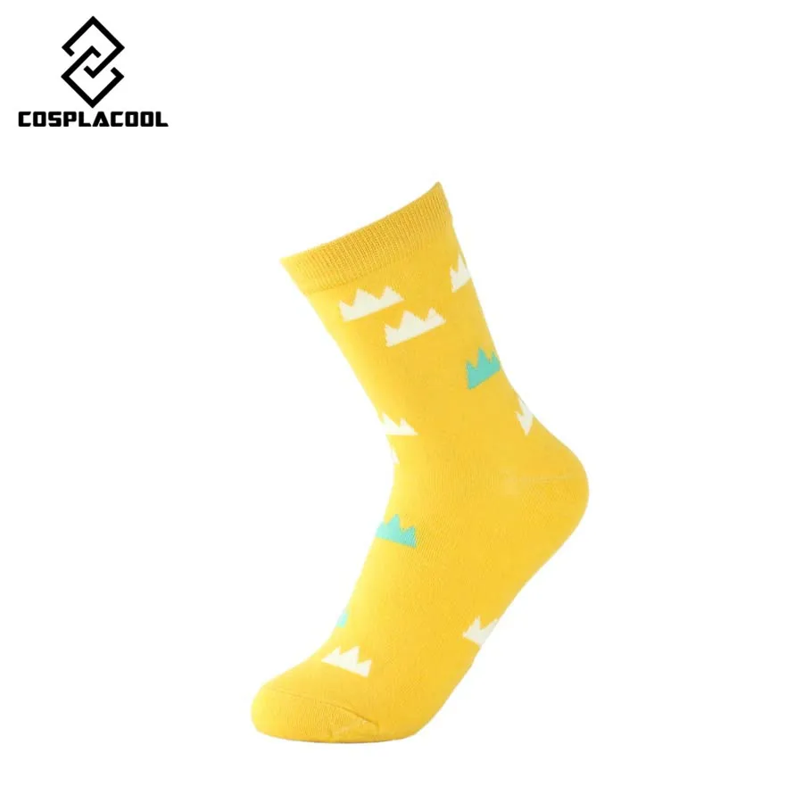 [COSPLACOOL] 5 пар/лот милые хлопковые носки для женщин и девочек Kawaii Egg Donut Sushi забавные