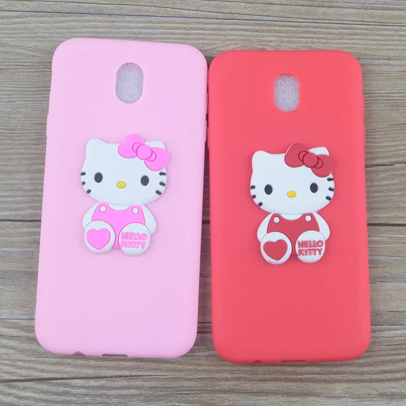 Cute Cartoon Minnie Case for Samsung Galaxy J7 2018/J7 Refine/J7V2/Crown/Star Cases Stitch Hello Kitty Mickey Cat Soft TPU Cover |