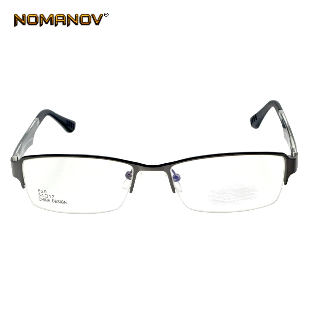 Nomanov = полуободковая оправа из сплава оптические или фотохромные серо-коричневые