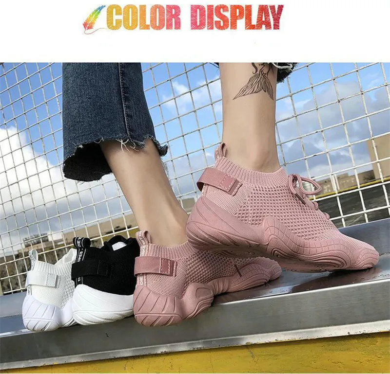 Mujer Zapatos Zapatillas de deporte cordones principiante goma moda malla correas cruzadas redondas plana zapatillas LM-02