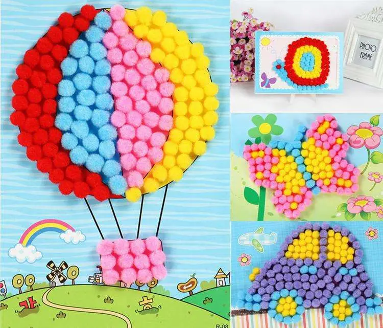 Пушистые мягкие помпоны плюшевые шарики 10 мм/15 мм/20 мм/25 мм/30 мм сделай сам меховой