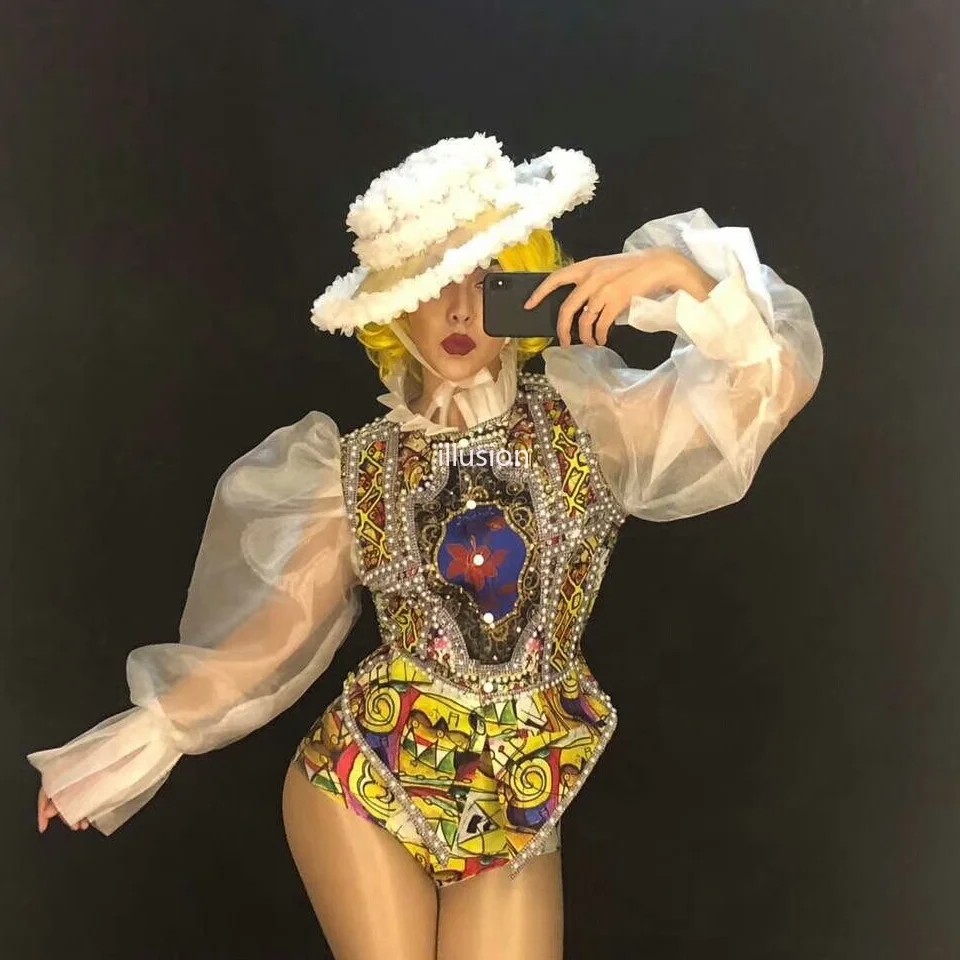 

Lolita Style 2 Piece Sets Women Outfits Jacket Shorts Sparky Rhinestone Birthday Party Costume Teams Catwalk Stage Wear Female