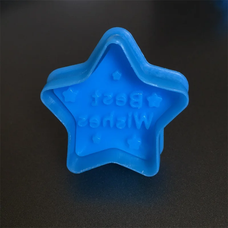 Пятизвездочная формочка для печенья тиснения помадки пластмассовая штамповка