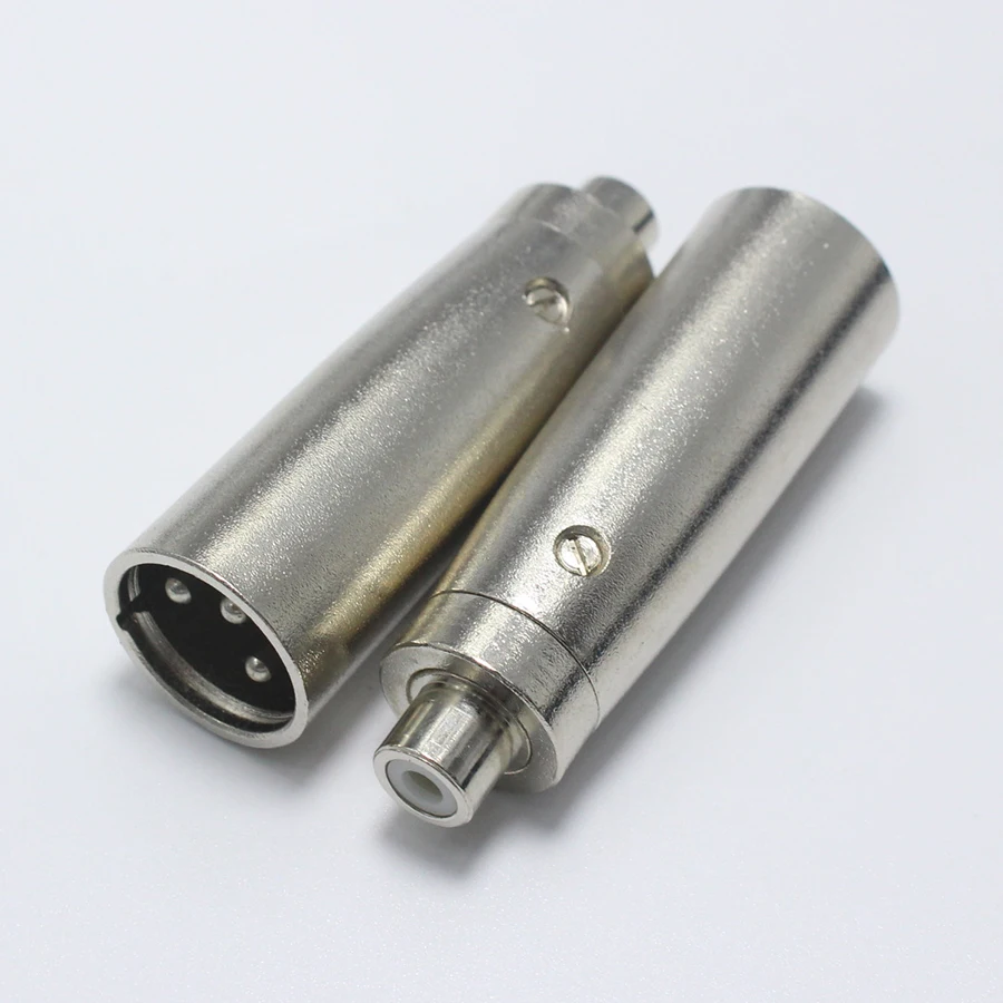 EClyxun 1 шт. металлический XLR 3-контактный Штекерный разъем к гнездовому разъему RCA