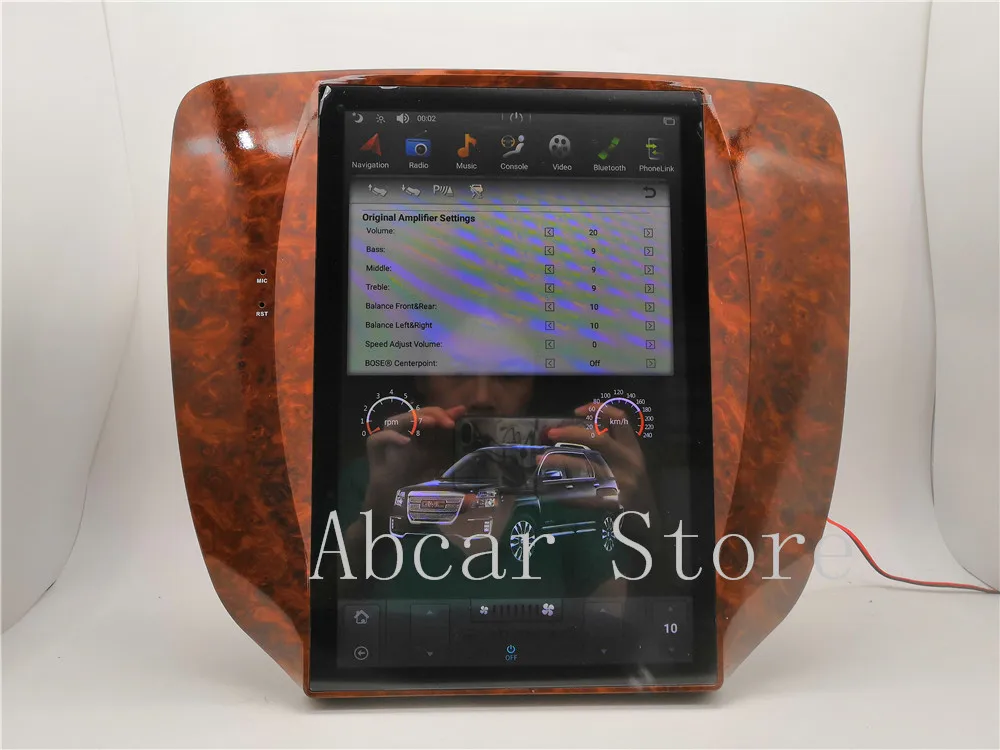 12,1 ''Tesla стиль Android 8,1 автомобильный dvd-плеер gps навигация для GMC Yukon 2007-2012 стерео радио магнитофон PX6 CARPLAY ips