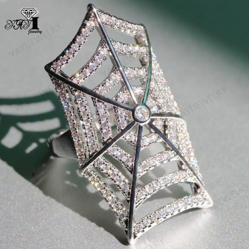 Ювелирные изделия YaYI огранка Принцесса 5.7CT белый циркон серьги из серебра