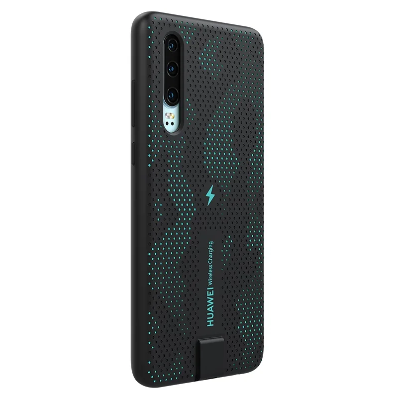 huawei P30 беспроводной зарядный чехол 10 Вт Qi Сертификация встроенный Проницаемый магнитный материал полый дизайн гладкий удобный