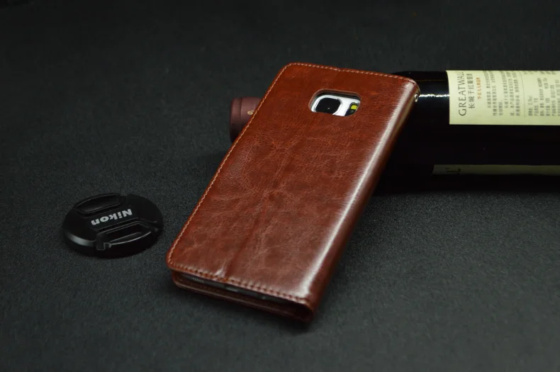 Кожаный чехол с откидной крышкой и подставкой для Samsung Galaxy S7 edge |