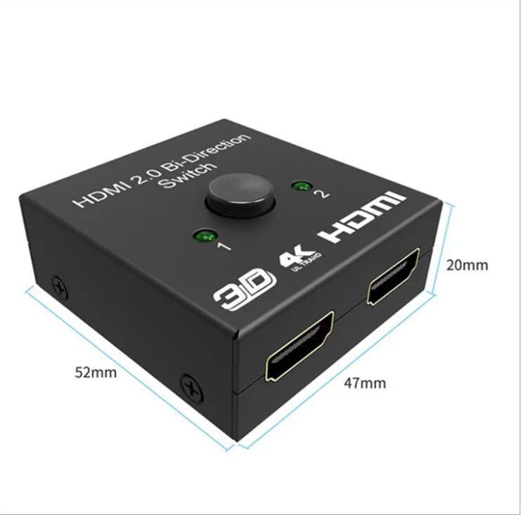 Двухнаправленный Переключатель HDMI 2 0 1080P 3D 4K * 2K переключатель 2x1 или 1x2 сплиттер