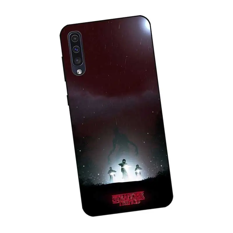 N420 Stranger Things Black Silicone Case For Samsung Galaxy A2 Core A6 A7 A8 A9 A10 A30 A40 A50 A60 A70 A80 A90 5G A20E Plus |