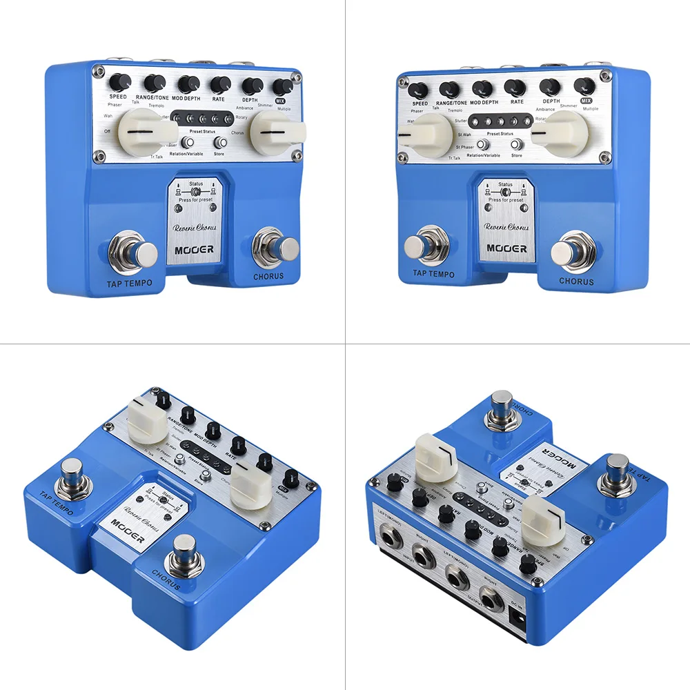 Двухканальная стерео педаль для гитары Mooer Reverie Chorus Twin Бесплатный Педальный