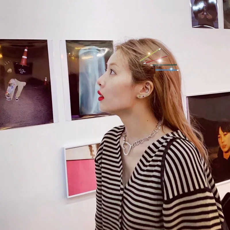 7 шт./компл. Роскошная обувь с украшением в виде кристаллов зажим для волос модные