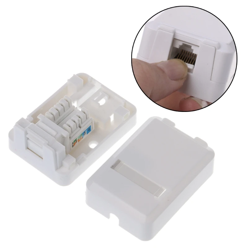 Корпус RJ с модулем Cat6 настольный корпус однопортовая панель для RJ45 RJ11 AMP
