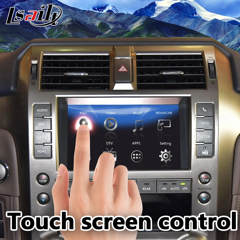 Lsailt Android 7,1 двойная система видео интерфейс для Lexus GX460-19 gps навигационная коробка поддержка carplay и Android авто
