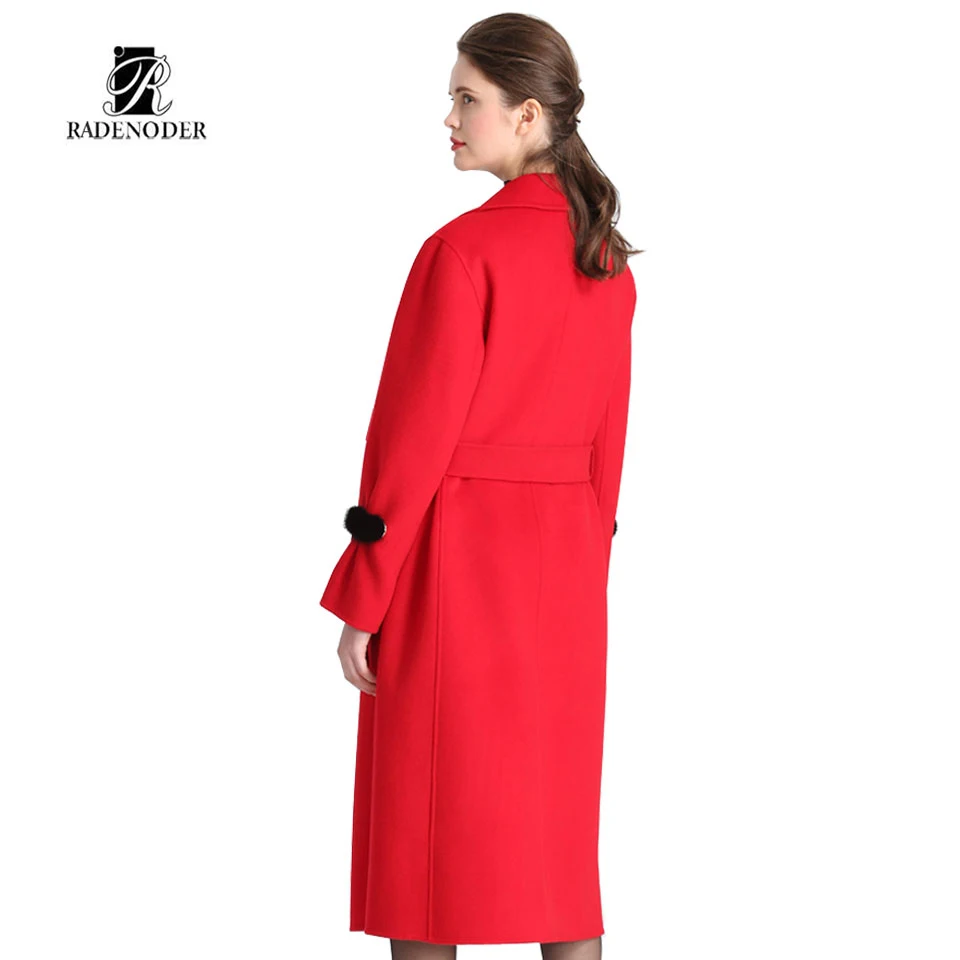 2018 radenoder Весна Высокое качество женские Шерстяное пальто зимняя куртка Для
