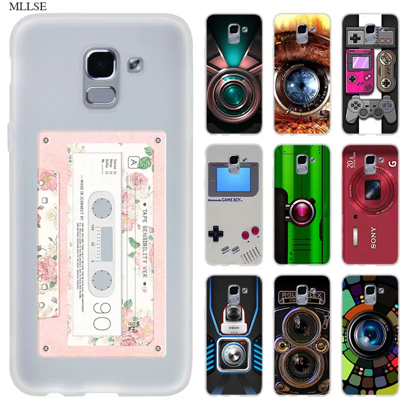 Винтажная пленка камера Gameboy чехол для Samsung J8 J4 J6 Plus 2018 J5 J3 J7 2017 EU 2016 Prime силиконовый