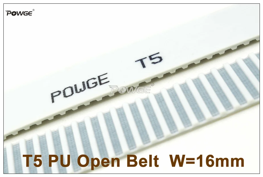 POWGE T5 16 ремень ГРМ ширина = мм шаг 5 подходит шкив AT5 PU открытый для ЧПУ RepRap 3D