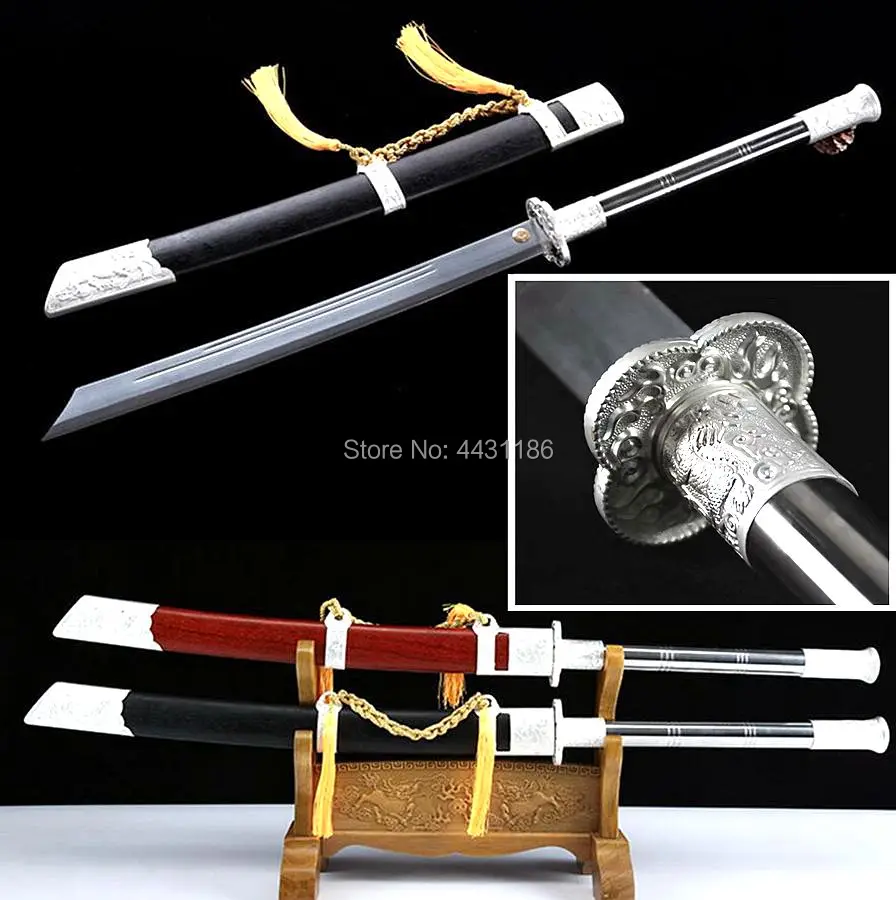 Kangxi император лошадь рубка broadsword Sabre китайский меч катана высоких клинок из