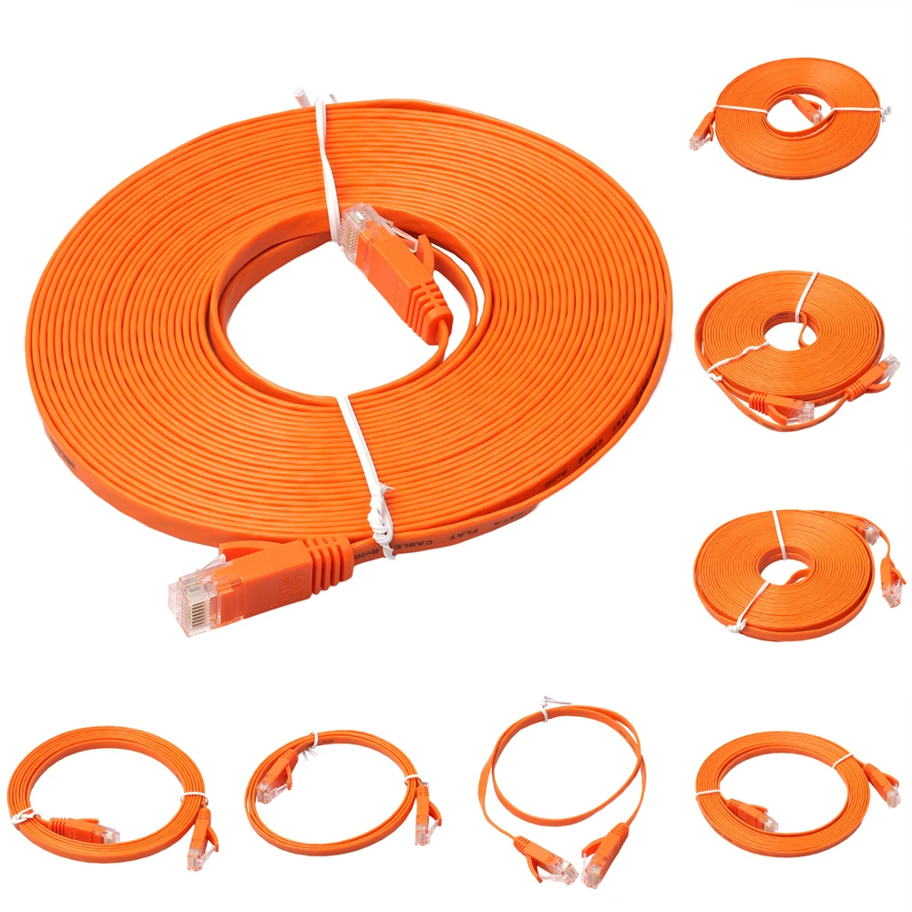 Плоский Ethernet кабель CAT6 250 МГц 1000 Мбит/с RJ45 сетевой патч корд LAN для PS4/Xbox
