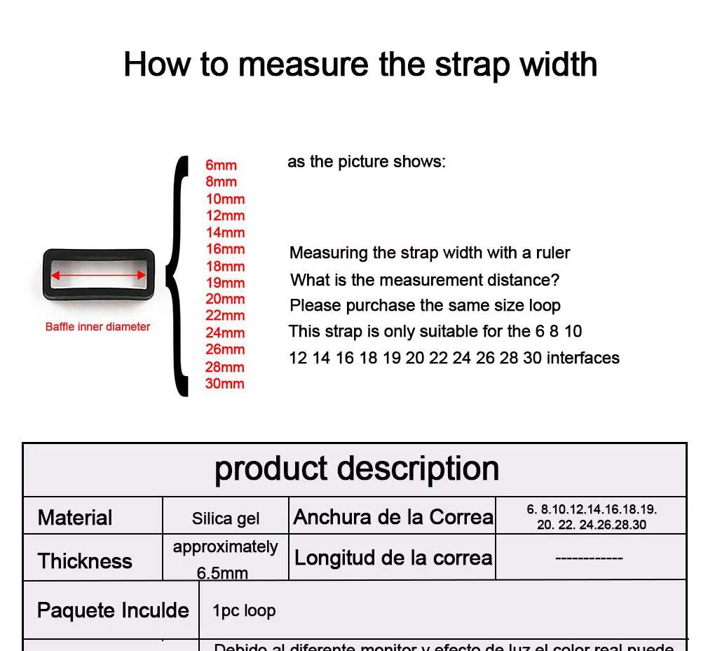 2 шт силиконовый ободок аксессуары для часов Ремешок Для активности кольцо резиновый ремешок Пряжка ремешок Петлевое кольцо для женщин и мужчин часы ремешок