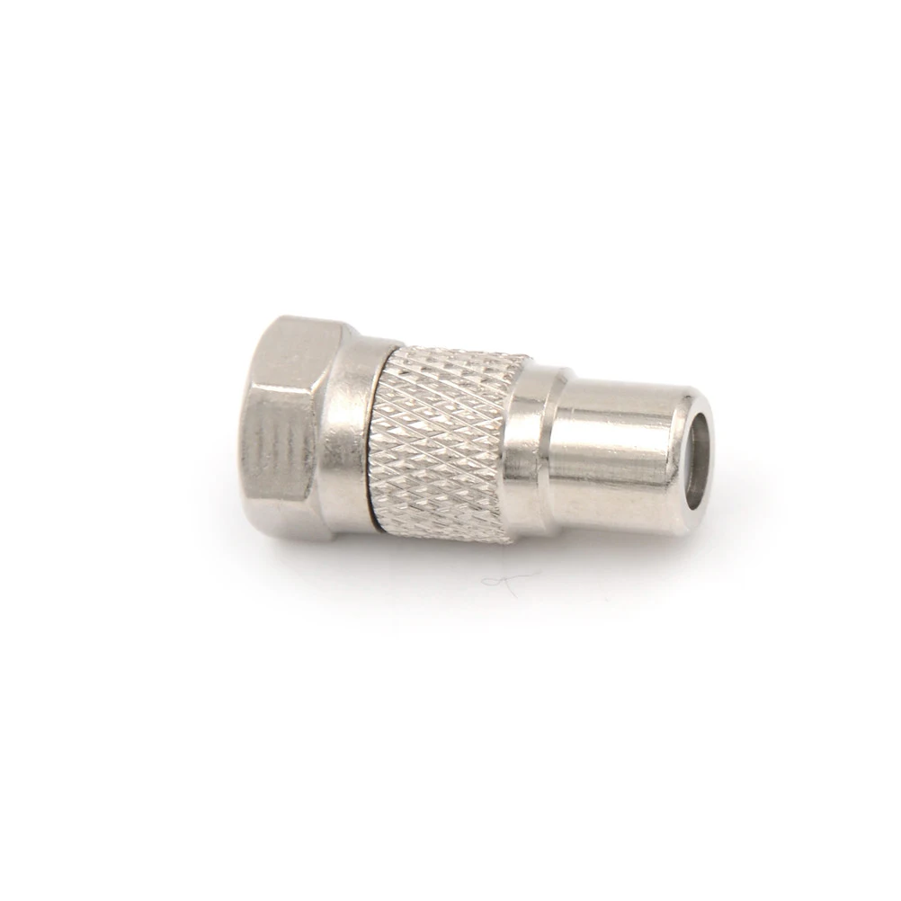Новое поступление F штекер к RCA гнезду коаксиальный адаптер AV Разъем|plug adapter