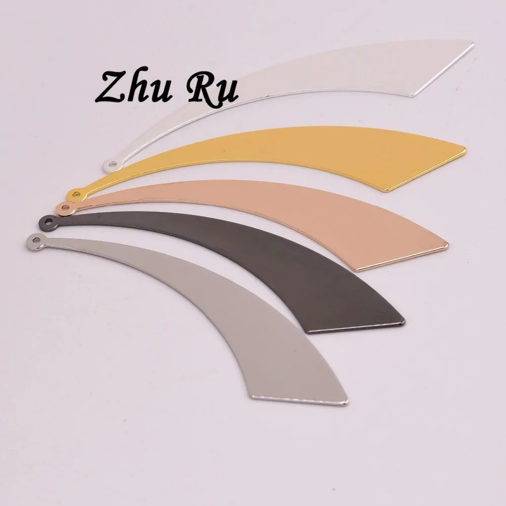 ZHU RU 10 шт./лот 61 мм дуга медного сектора красивый персонализированный Летающий нож