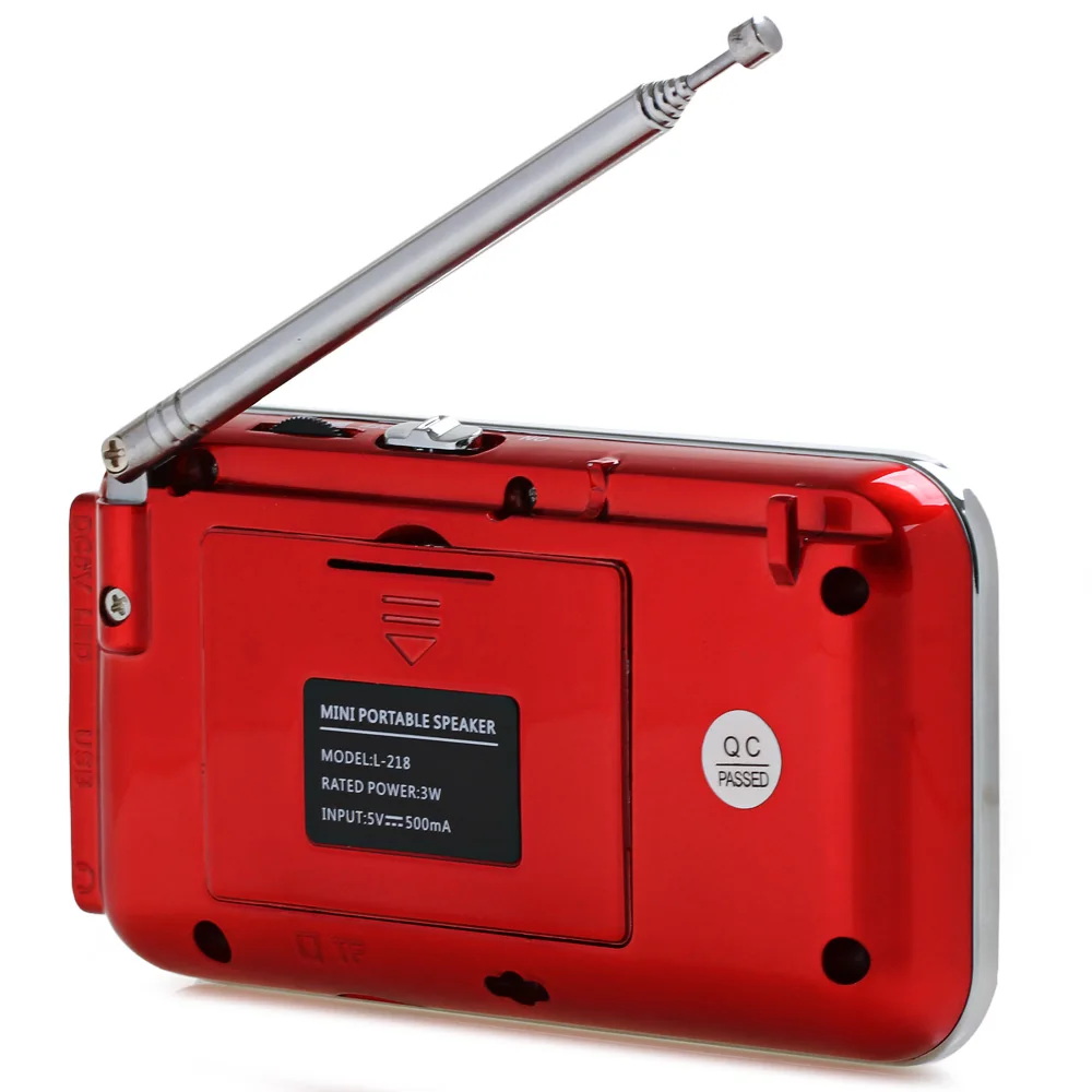 Новый мини Портативный ЖК дисплей цифровой FM радио Динамик USB TF карты Mp3