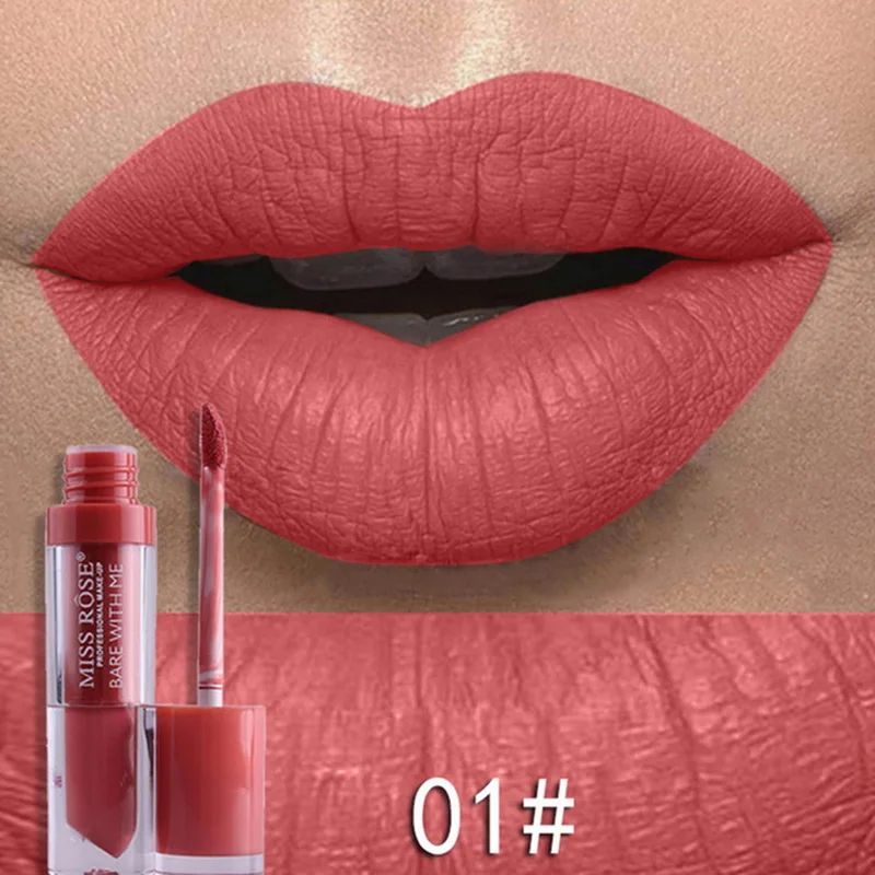 Manooby жидкая губная помада mate Lipgloss пигмент водонепроницаемый сексуальный блеск