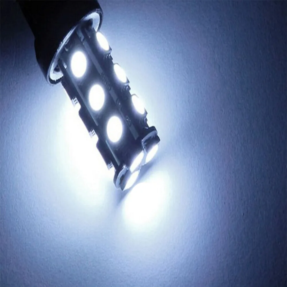 2 шт. ксеносветильник белые 1157 BAY15D 18 SMD 5050 супер ярсветодиодный Автомобильные фары