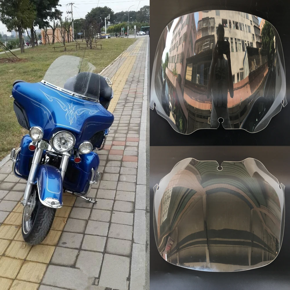 Лобовое стекло для мотоцикла 13 дюймов прозрачное лобовое Harley Touring Street Glide Electra Ultra