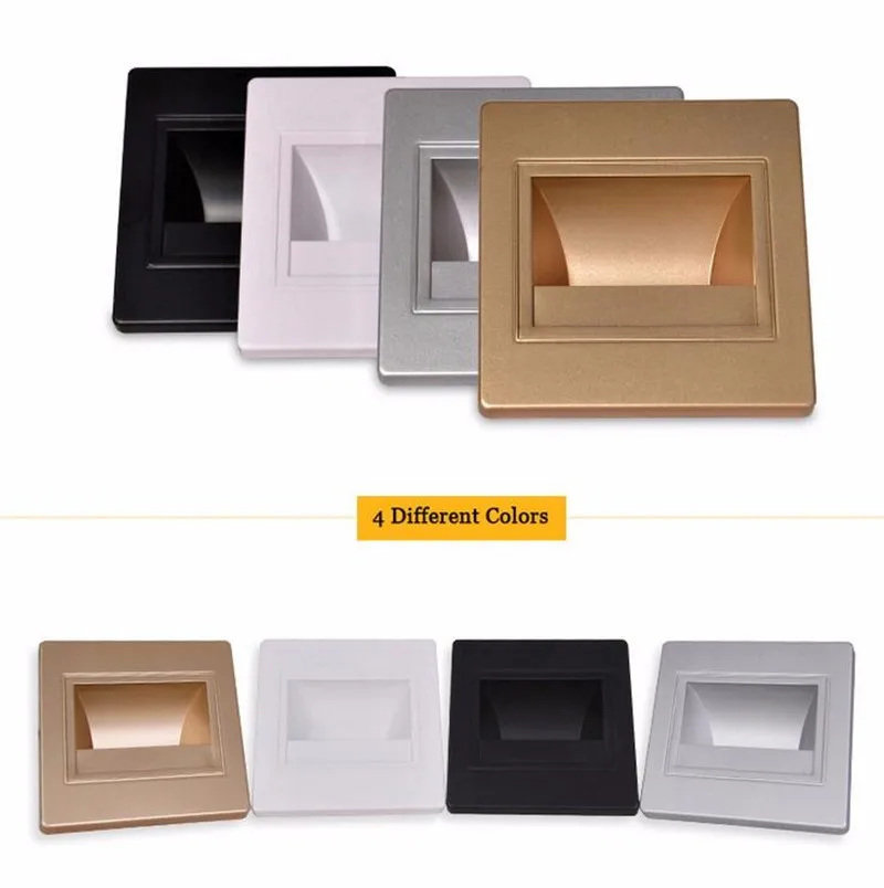 Квадратный светодиодный встраиваемый светильник настенный декоративный COB