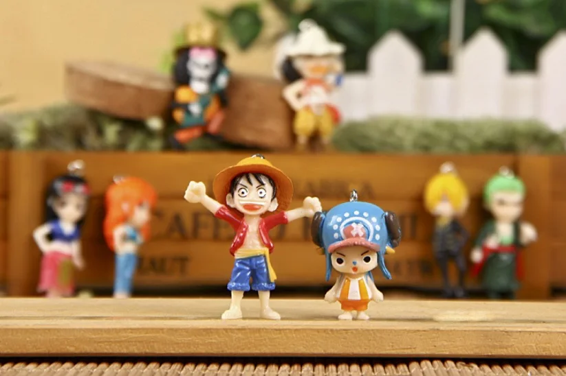 4 см Японский комикс цельная готовая Коллекционная модель Luffy Zoro Chooper фигурку один