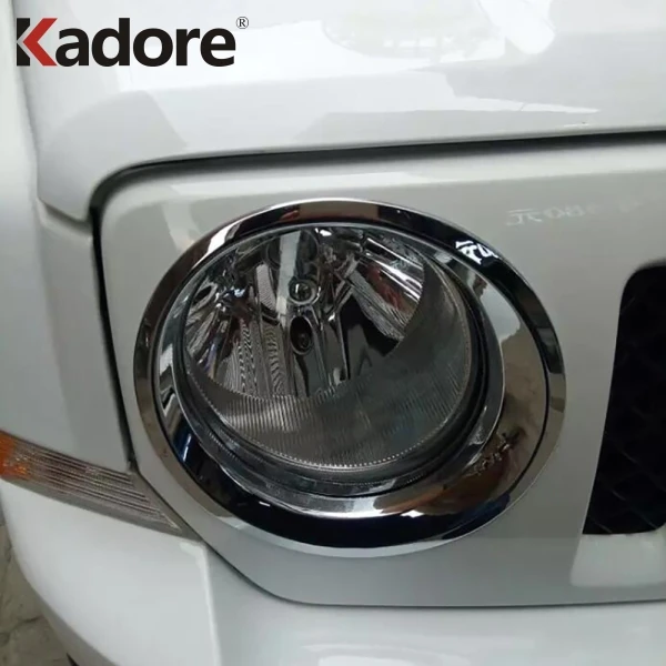 Для Jeep Патриот 2011 2012 2013 ABS Хром Передняя головка плафон для лампы крышка украшения автомобиля аксессуары для фар