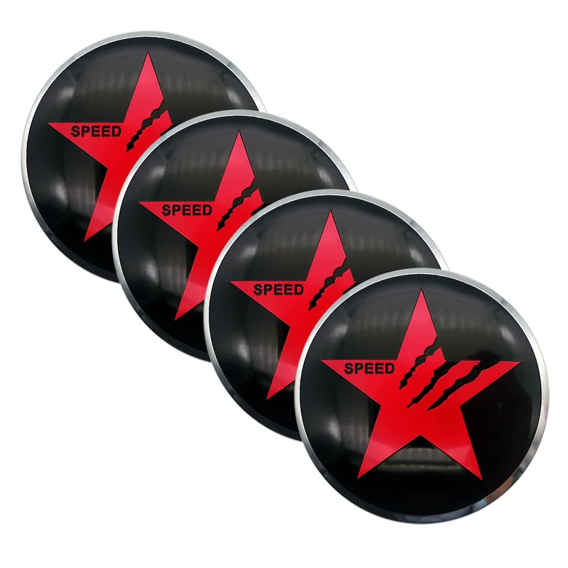 Наклейка на ступицу автомобиля с пентаграммой 4 шт. | Автомобили и мотоциклы