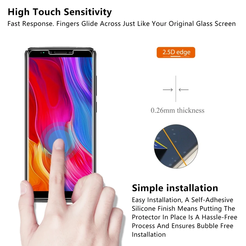 2.5D 0 26 мм 9H Премиум Закаленное стекло для OUKITEL K8 Защитная пленка 6 0|Защитные стёкла
