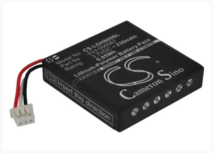 Cameron Sino 230mAh battery for LOGITECH H800 533-000067 AHB472625PST L/N: 1109 1110 SYNERGY | Электроника