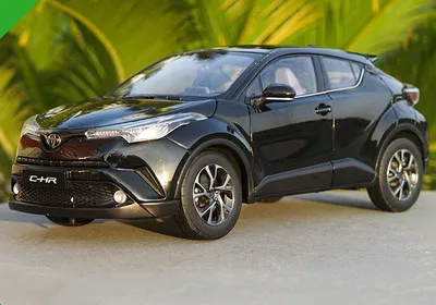 black 6 цветов 1:18 TOYOTA C-HR модель из цинкового сплава, высококачественная металлическая коллекция и Подарочная модель автомобиля украшения - Цвет: black