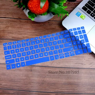 Blue 15 15,6 дюймов кремниевый ноутбук Защитная пленка для ноутбука Dell Inspiron 15 5584 5586 клавиатура обложка записной книжки i5584-7063SLV 7590 7591 - Цвет: Blue