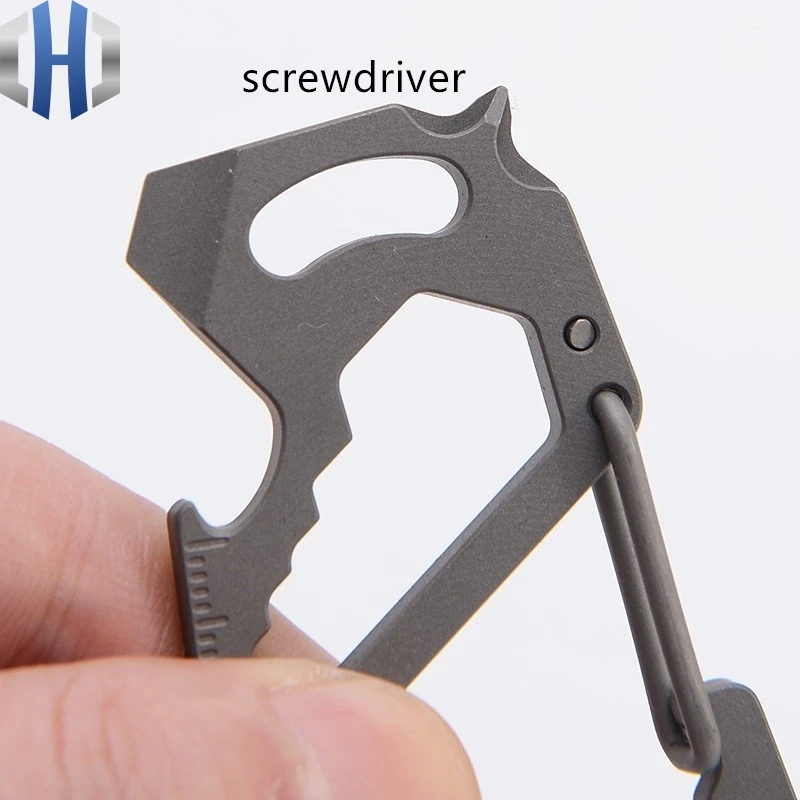 Многофункциональный быстроподвесной брелок из титанового сплава карабин товары