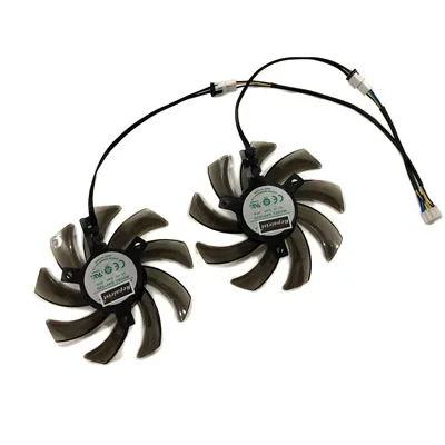 GA91S2U 2 шт./компл. FDC10H12S9-C GA91S2U GPU VGA карта кулер вентилятор для Palit GeForce GTX1080 GTX1070Ti GTX1060 двойная видеокарта в качестве замены - Цвет лезвия: GA91S2U
