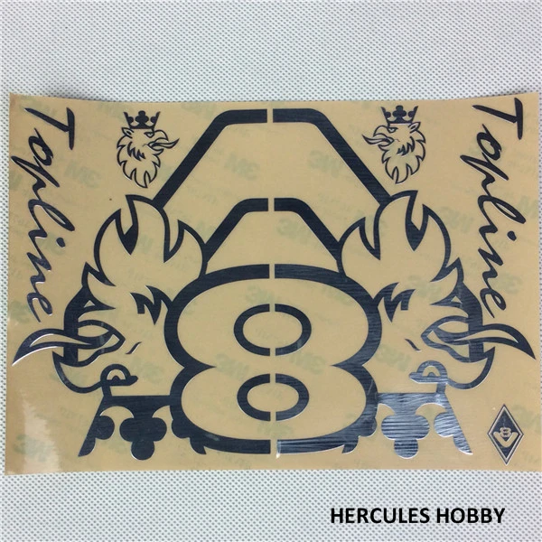 [HERCULES HOBBY] металлический стикер для грузовика тракторного Скания 1/14|Детали и