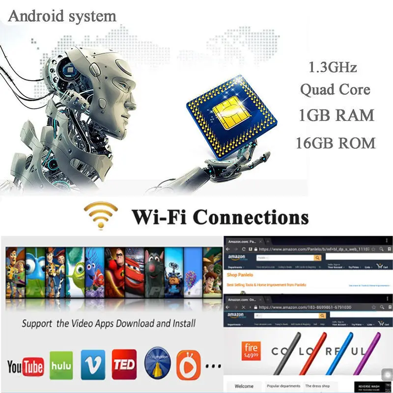 Panlelo 2 Din Android Авто Радио 7 дюймов стерео аудио 1080P с Bluetooth Wifi FM AM радио видео плеер gps навигация