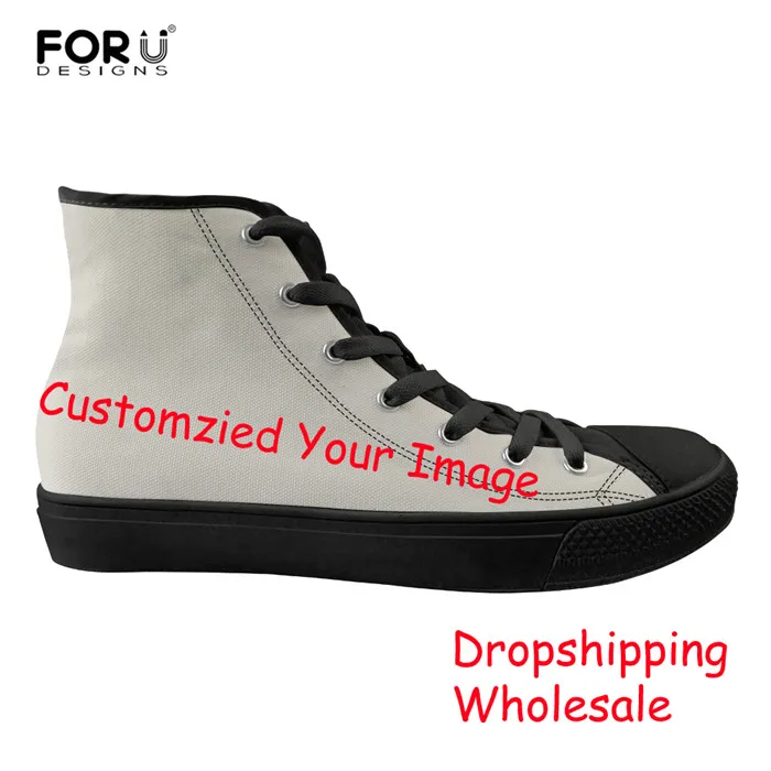 Customize Z38 FORUDESIGNS/парусиновая Вулканизированная обувь с логотипом и изображением на заказ; мужские кроссовки на плоской подошве; прогулочная Обувь На Шнуровке; zapatillas hombre - Цвет: Customize Z38