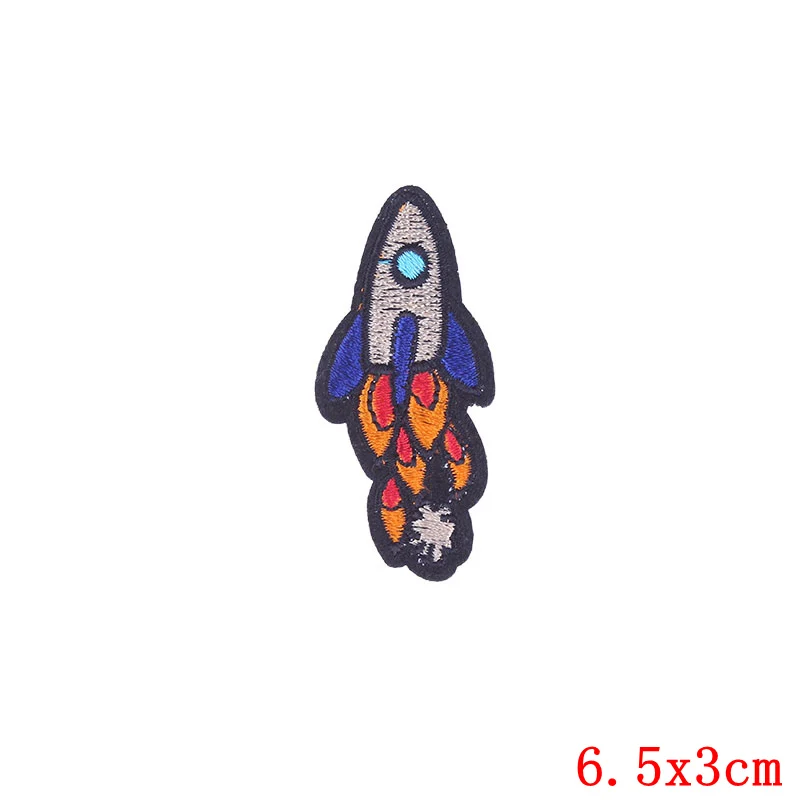 Prajna 30 стилей/1 шт. UFO инопланетянин нашивки подвеска в виде космонавта и планеты Вышивка Железо на вселенских Parches для одежды DIY Аппликация значок - Цвет: Антикварная медь